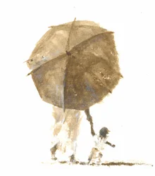 Ombrello e bambino 1, 2015